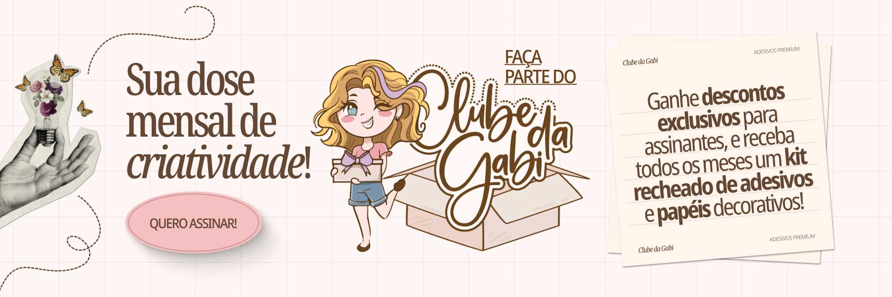 Clube de Adesivos da Gabi - Atelier Gabi de Sanctis