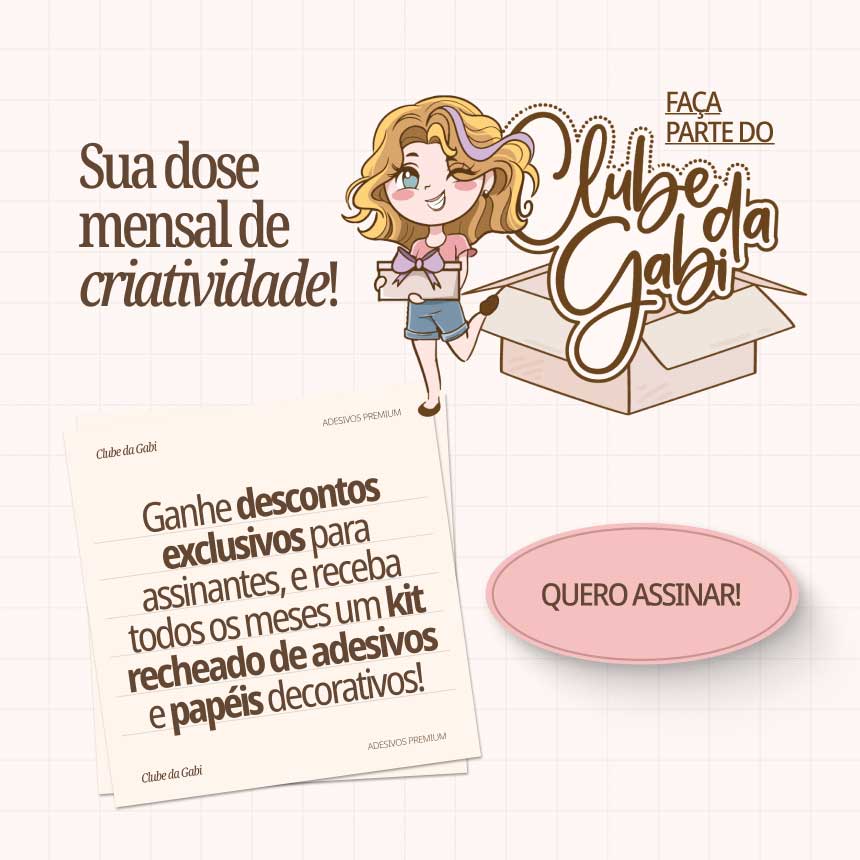 Clube de Adesivos da Gabi - Atelier Gabi de Sanctis