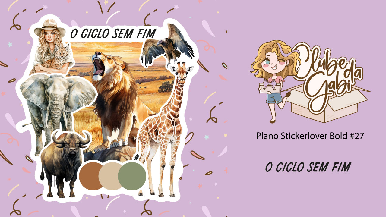 Stickerlover Bold #27 - Clube de Adesivos da Gabi